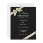 Cream Ribbon Wedding Announcement 2