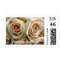Cream Rose Bouquet - Postage stamps