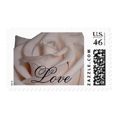 Cream Rose love stamp