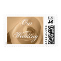 Cream Rose, Our Wedding postage