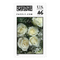 Cream Rose Thank you Stamp