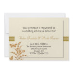 Cream & Rust Butterfly Rehearsal Dinner Invitation