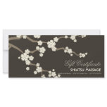 Cream Sakuras Cherry Blossoms Gift Certificate Personalized Rack Card
