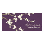 Cream Sakuras Cherry Blossoms Gift Certificate Rack Card