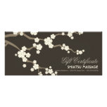 Cream Sakuras Cherry Blossoms Gift Certificate Personalized Rack Card