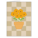 Cream Squares & Flowers cards