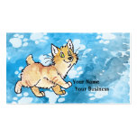 Cream Tabby Manx Kitty Business Card Templates