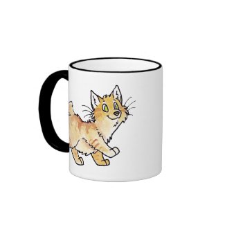 Cream Tabby Manx Kitty mug