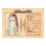 Cream Victoriana Save the Date Personalized Invites