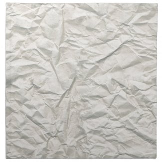 Cream Wrinkled Paper Texture Napkin