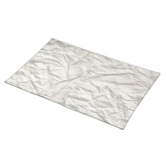 Cream Wrinkled Paper Texture Placemats