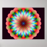 Creamsickle Flower Poster
