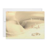 Creamy Calla Lily Wedding Rings Invitations
