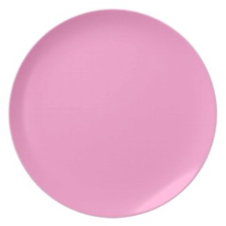 Creamy Carnation Pink Plate