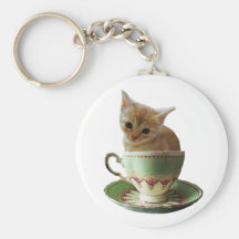 Creamy Coffee kitten keychain