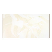 Creamy creative art work personalized photo card