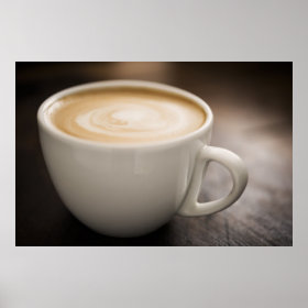 Creamy Latte Coffee Poster