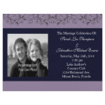 Creamy Lavendar Tropical Vines Wedding Programs Flyer