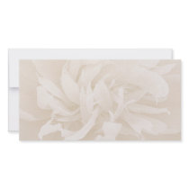 Creamy light brown floral valentine gift photo card