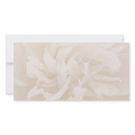 Creamy light brown floral valentine gift photo card