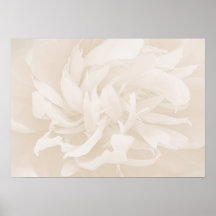 Creamy light brown floral valentine gift posters