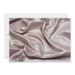 Creamy pink colored silk cloth custom announcements