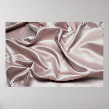 Creamy pink colored silk cloth poster