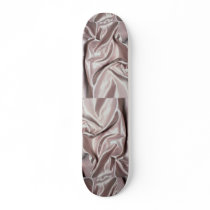 Creamy pink colored silk cloth skateboard