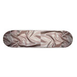 Creamy pink colored silk cloth skateboard