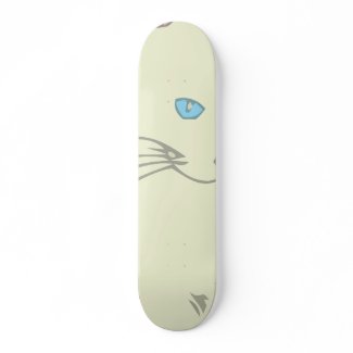 Creamy siamese Cat skateboard