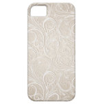 Creamy White & Gold Floral Paisley Swirls casemate cases