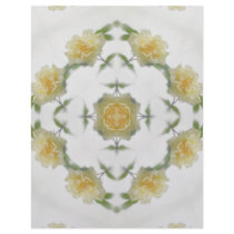 Creamy Yellow Rose Kaleidoscope Art 1 letterhead
