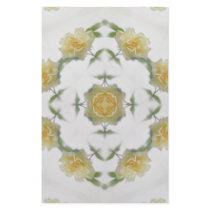Creamy Yellow Rose Kaleidoscope Art 1 stationery