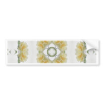 Creamy Yellow Rose Kaleidoscope Art 3 bumper stickers