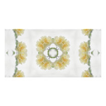 Creamy Yellow Rose Kaleidoscope Art 3 photo cards