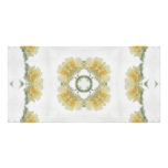 Creamy Yellow Rose Kaleidoscope Art 3 Photo Greeting Card