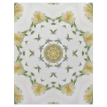 Creamy Yellow Rose Kaleidoscope Art 4 letterhead