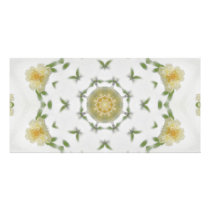 Creamy Yellow Rose Kaleidoscope Art 4 photo cards