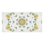 Creamy Yellow Rose Kaleidoscope Art 4 Personalized Photo Card