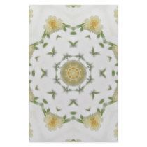 Creamy Yellow Rose Kaleidoscope Art 4 Stationery Paper