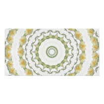 Creamy Yellow Rose Kaleidoscope Art 5 Photo Cards