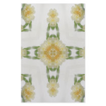 Creamy Yellow Rose Kaleidoscope Art 6 Stationery Design