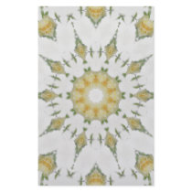 Creamy Yellow Rose Kaleidoscope Art 7 Customized Stationery