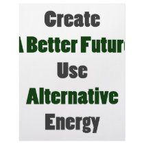 Create A Better Future Use Alternative Energy letterhead