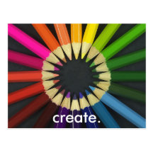 Create a Colorful Life Post Card