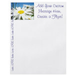 Create a Flyer! Custom White Daisy Flowers LOVE
