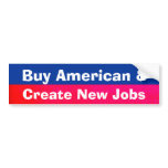 Create American Jobs Bumper Sticker