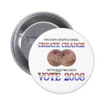 Create Change 2008 Pin