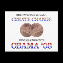 Create Change with Obama postcards by nemos1271 Create Change with Obama postcards