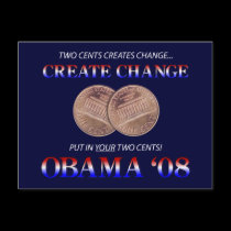 Create Change with Obama postcards by nemos1271 Create Change with Obama postcards